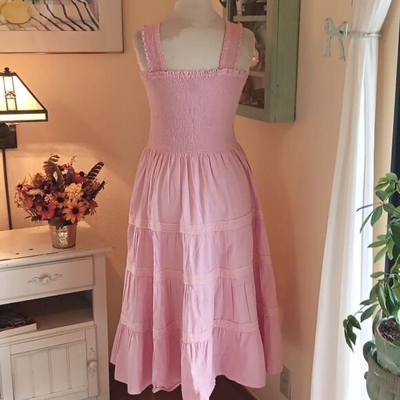 Lands End Shirred Midi Sundress - Picture 8 of 15